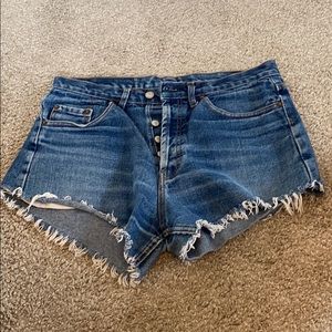 Levi’s high rise shorts